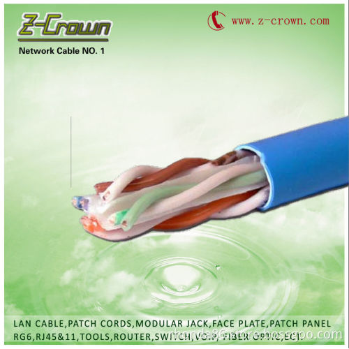 factory supply Cat5e and cat6 utp and ftp cable PVC Jacket 305m